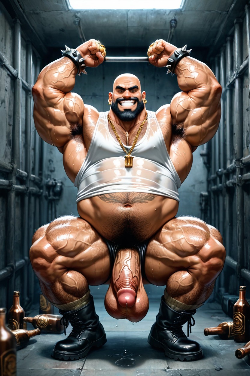 Handsome, Huge Calves, Hairy Forearms AI Gay Porn