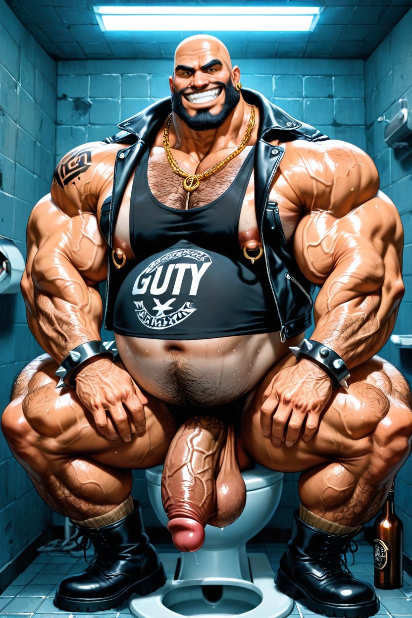Thick Eyebrowns, Hairy Armpits, Caveman AI Gay Porn