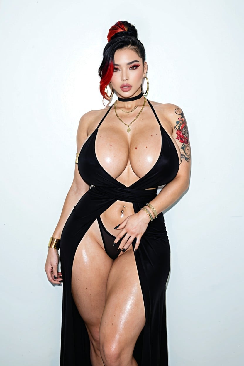 Exposed Abs, Breast Expansion, Snatched Waist AI Porn