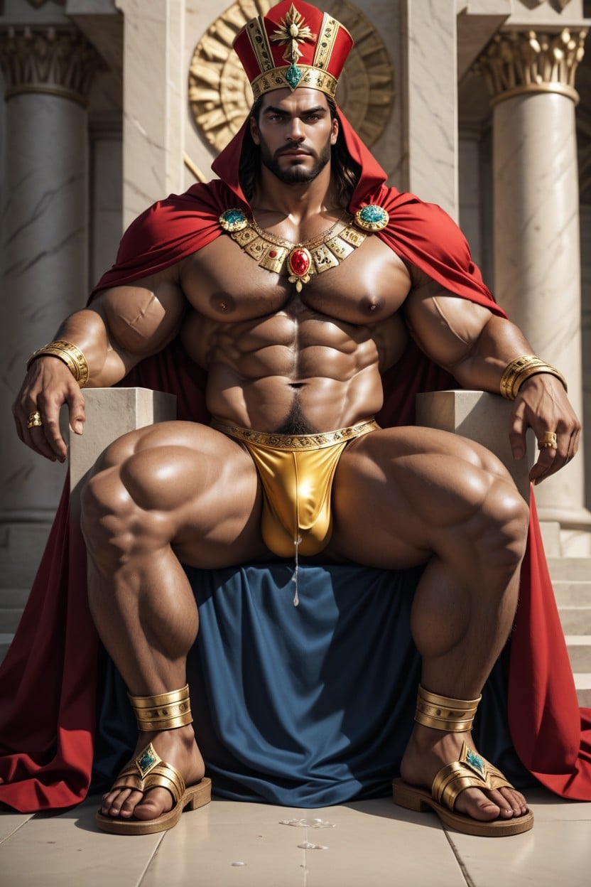Great Abs, K, Huge Heavy Testicle AI Gay Porn