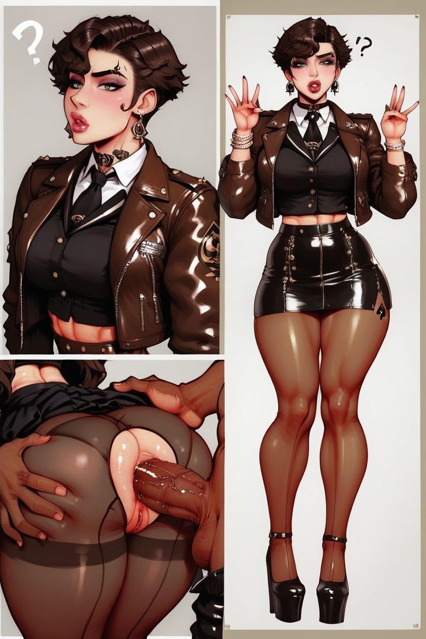 Character Maria Orlovskaia, Russian Classy, Clothes On AI Porn