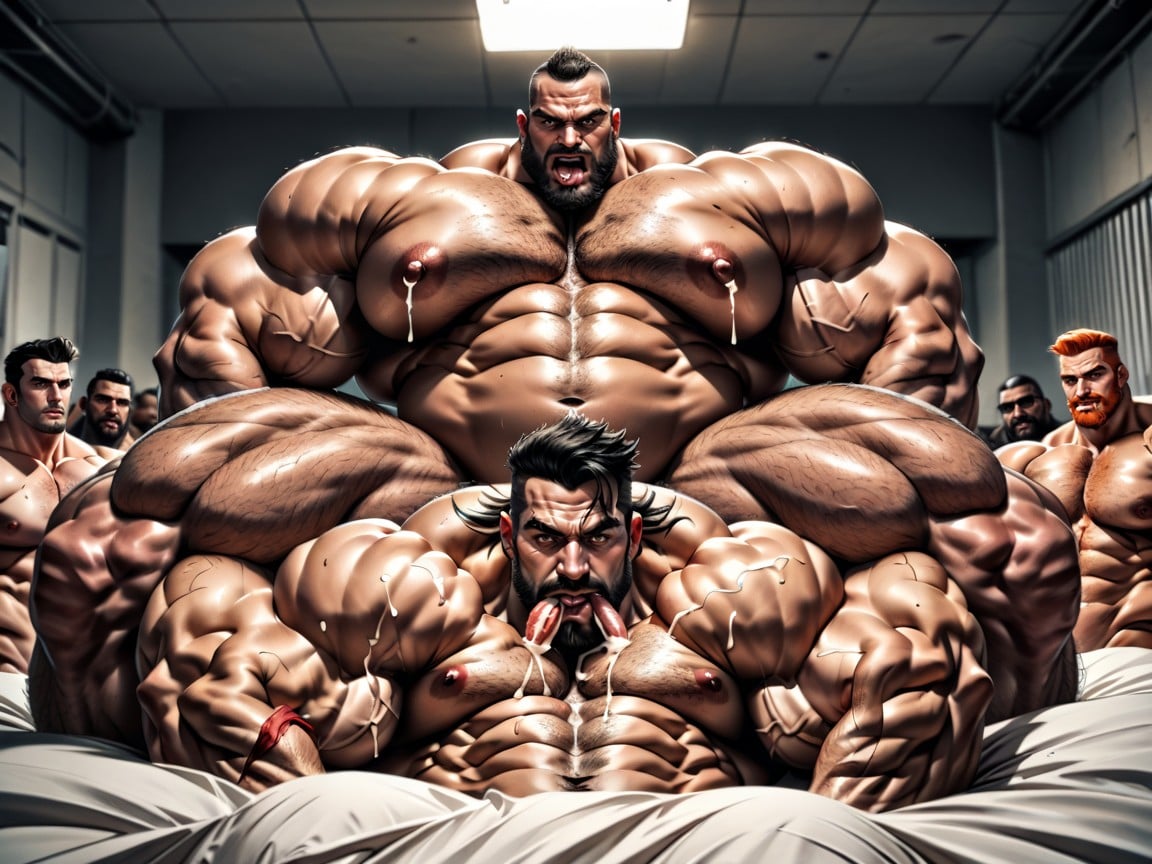 Ahegao, No Cocks, Everywhere Hyper Boobed Transmen Eating Cunts AI Gay Porn