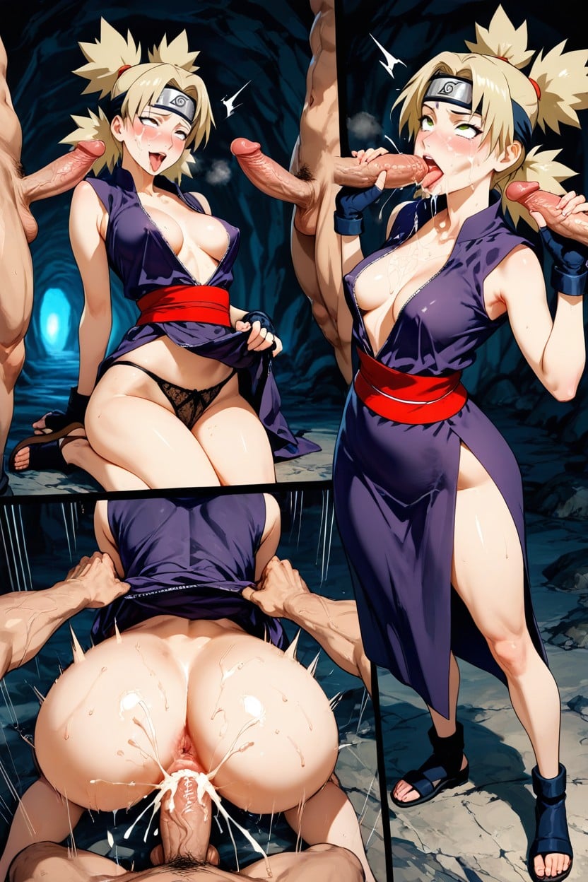 Masterful Aesthetic, Temari From Naruto, Precisely Merged Overlapping Forms Hentai AI Porn