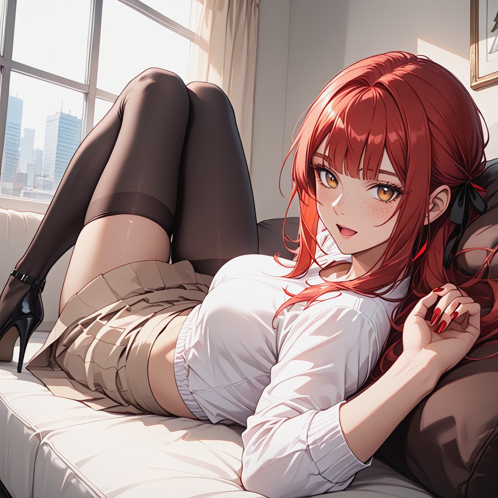 Hyper Detailed Eyes, Model, Tight Waist AI Porn