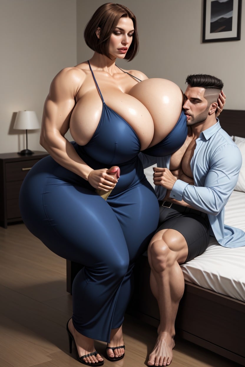 Thighs Exposed, 2 People, Wide Angle AI Porn