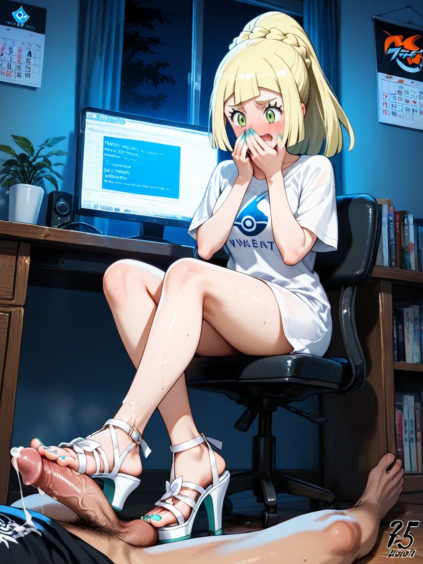 Sitting, Kieran From Pokémon, Extreme Hentai AI Porn