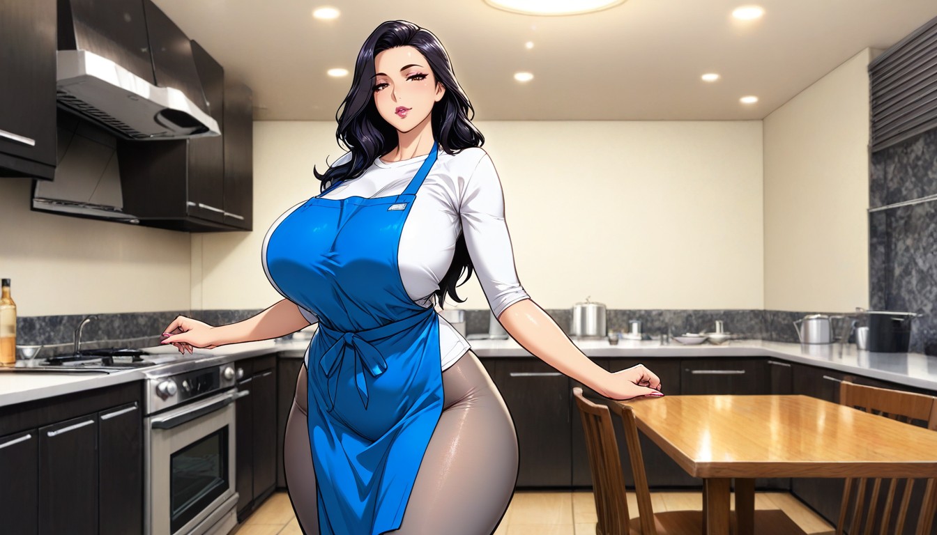 Brown Eyes, Legs Open, Voluptuous Hentai AI Porn