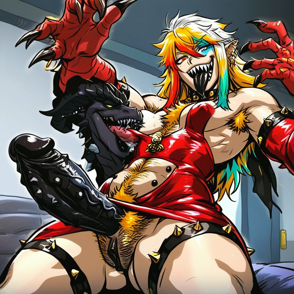 Nipple Sucking, Futanari, Penis Jewelry Hentai AI Porn