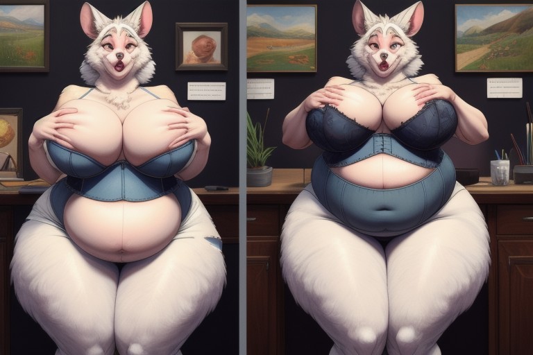 Mouse, Ssbbw, Extremely Large Ass Furry AI Porn