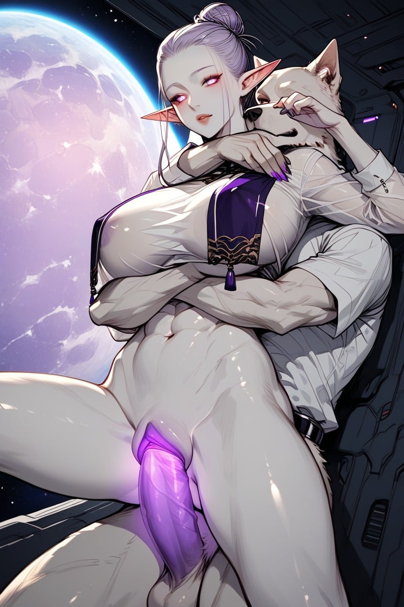 Close Up Pussy, Purple Nails, Female Furry AI Porn