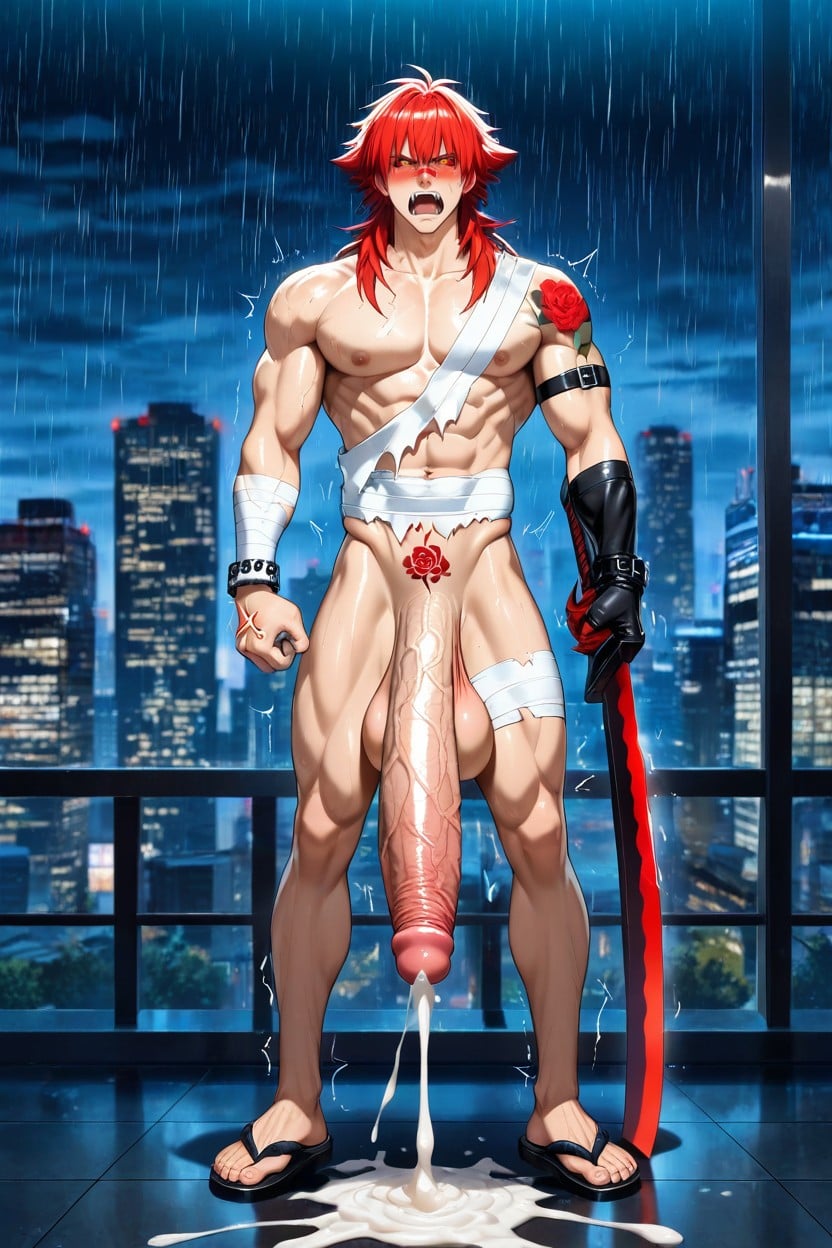 Hyper Long Dick, Sharp Claws, High Definition AI Gay Porn