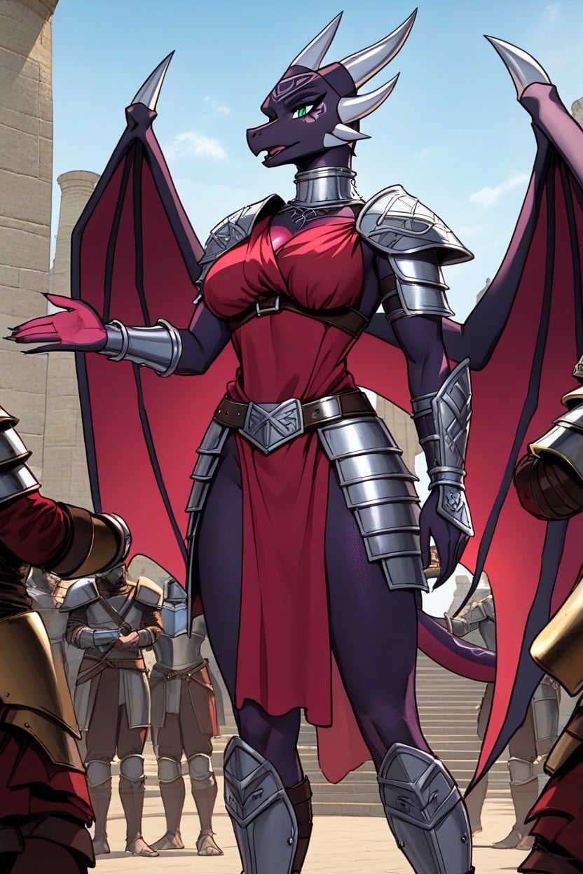 Many People Around, Can’t Take It, Silver Armour Furry AI Porn
