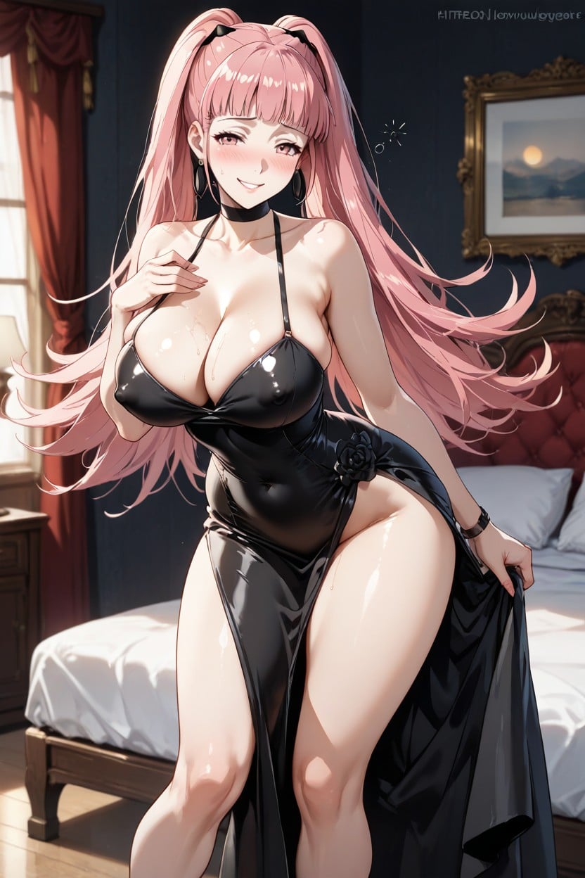Horny, Skinny, Evening Dress Hentai AI Porn