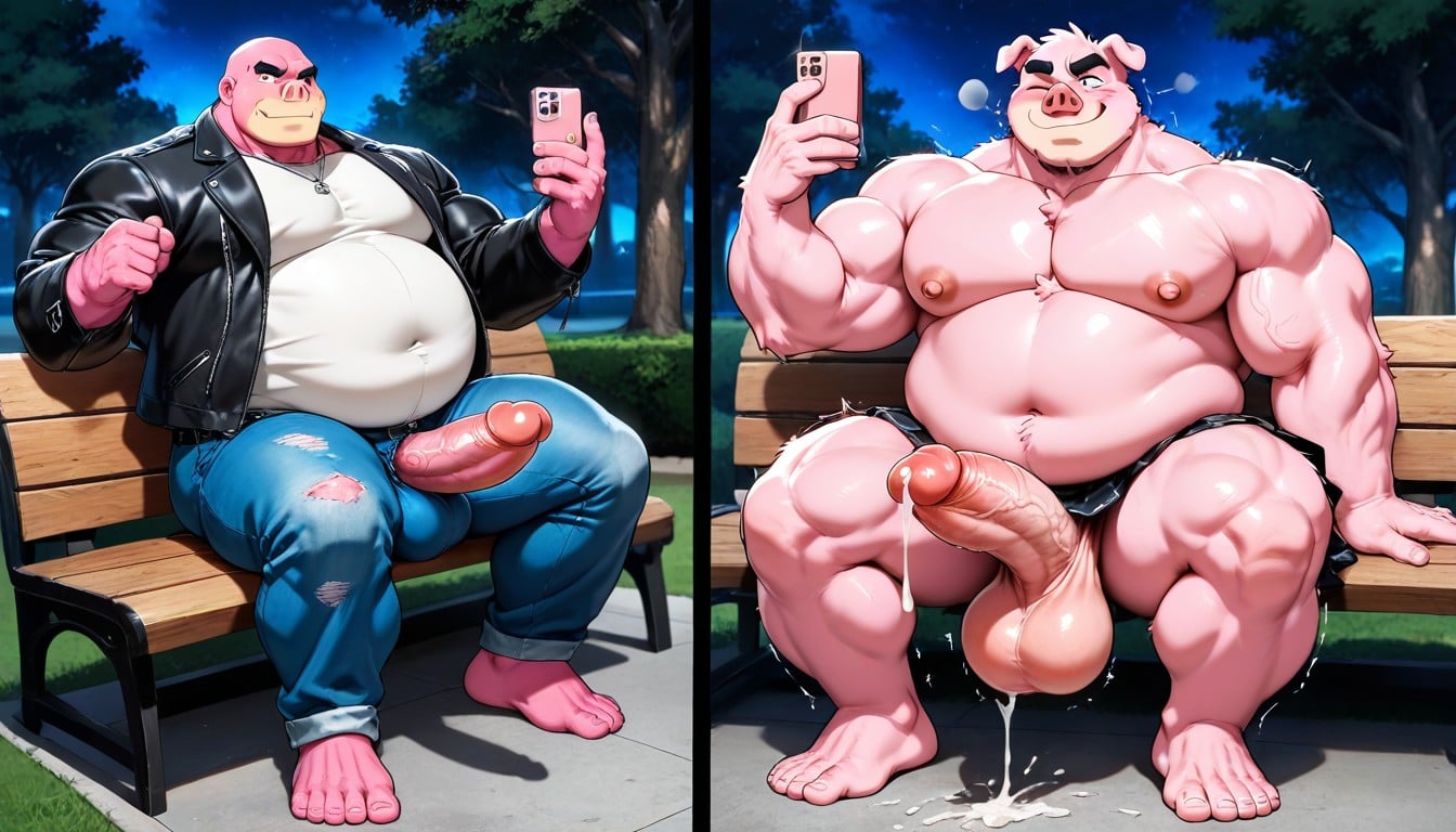 Bottom Up (upskirt), Thick Thighs, Selfie AI Gay Porn