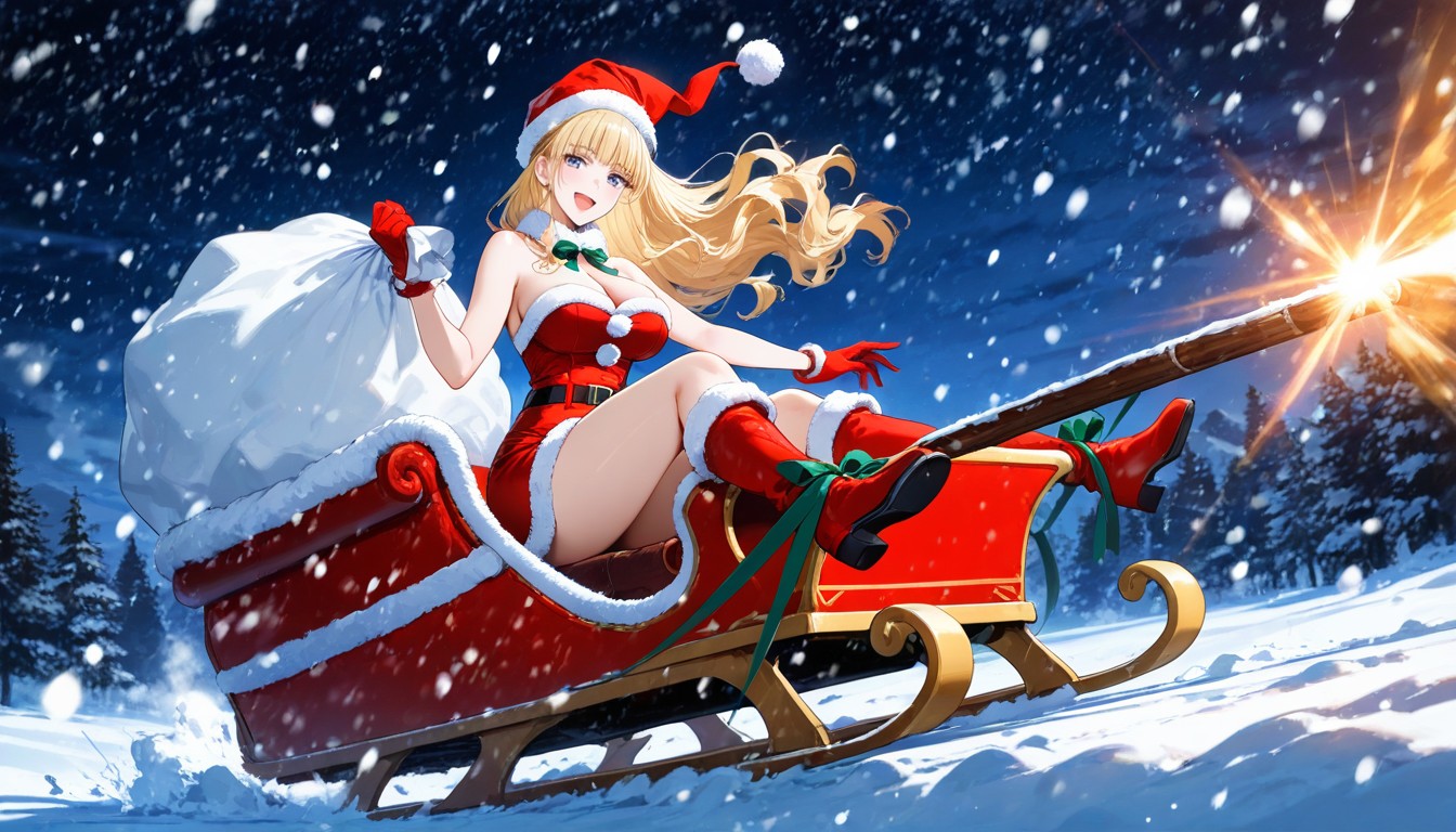 Open Mouth, Waist Shot, Thick Snow On Ground Hentai AI Porn