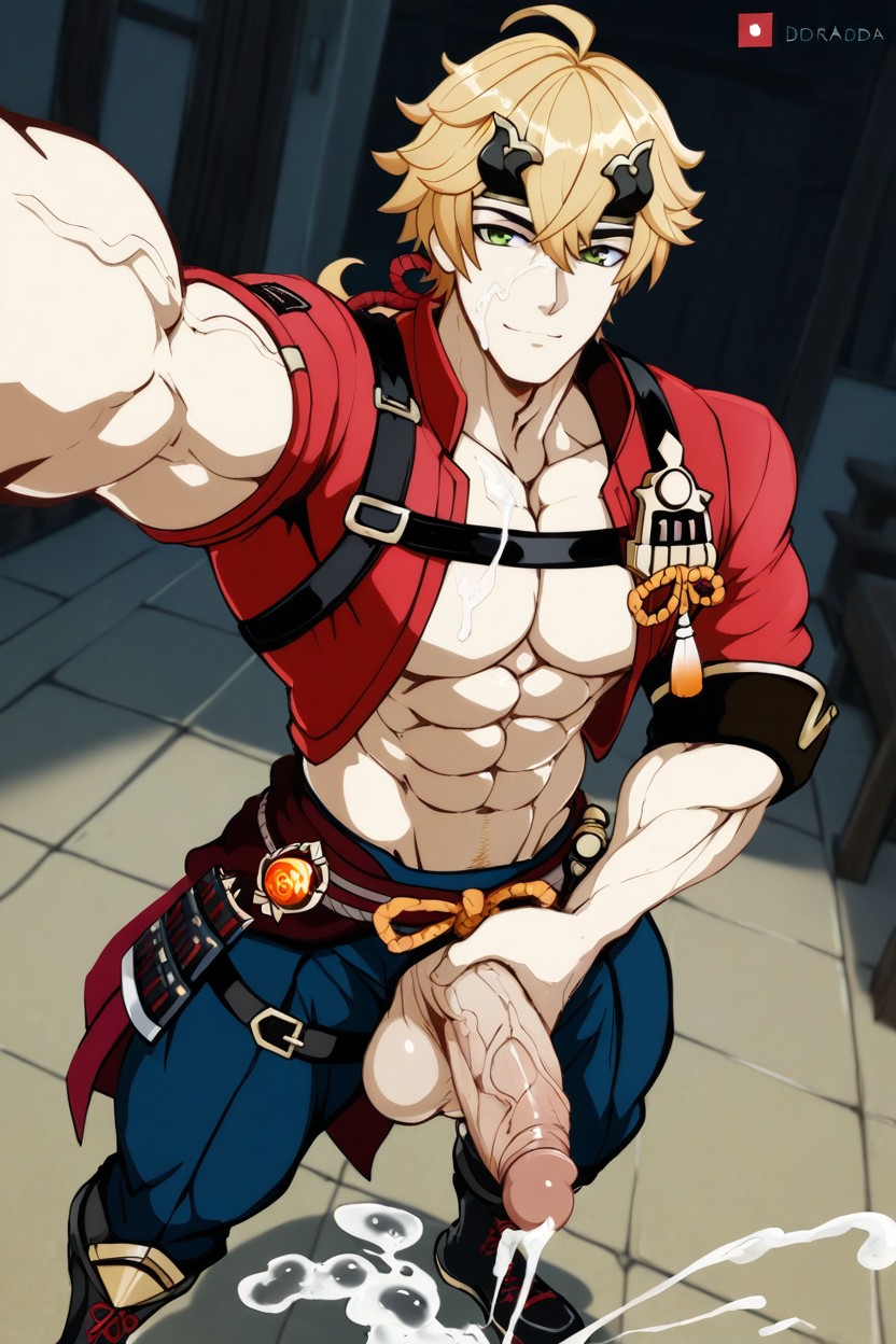 1 Person, Longer Than His Thigh, Ultra-detailed AI Gay Porn