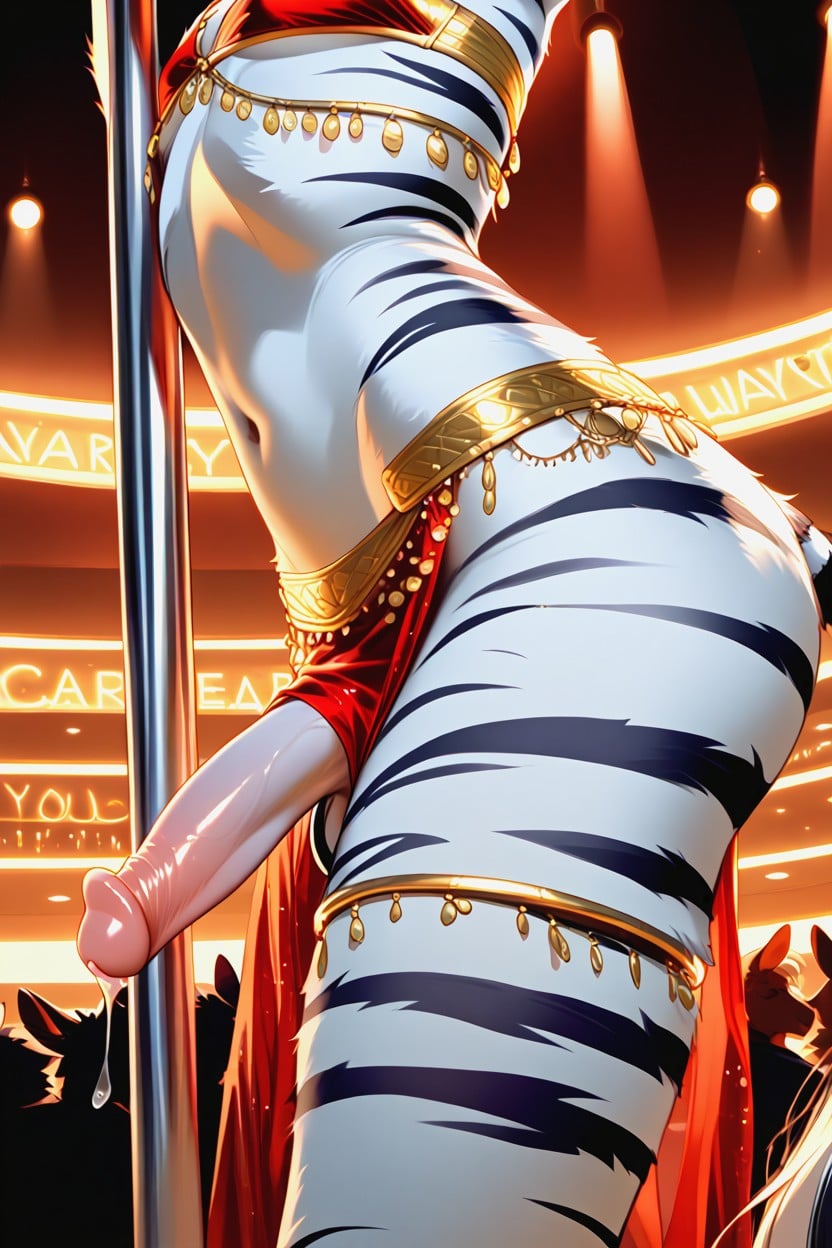 Zebra, Furry, Rounded Ass Furry AI Porn