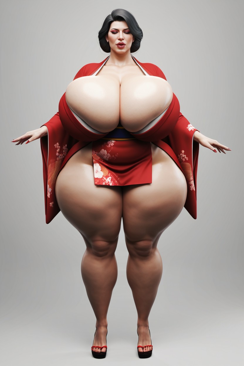 Big Bubble Ass, Full Body, Extremely Large Ass AI Porn