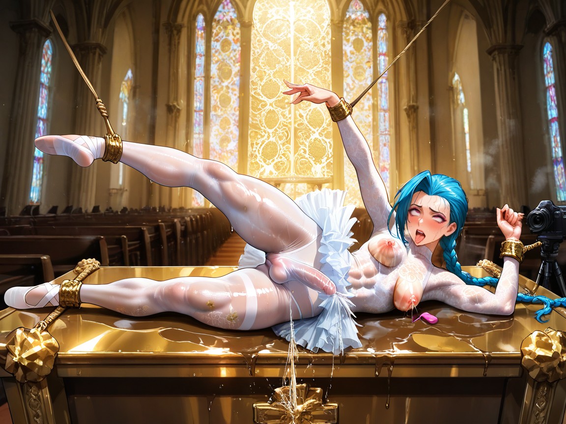 In Church, On Altar, Splits Hentai AI Porn