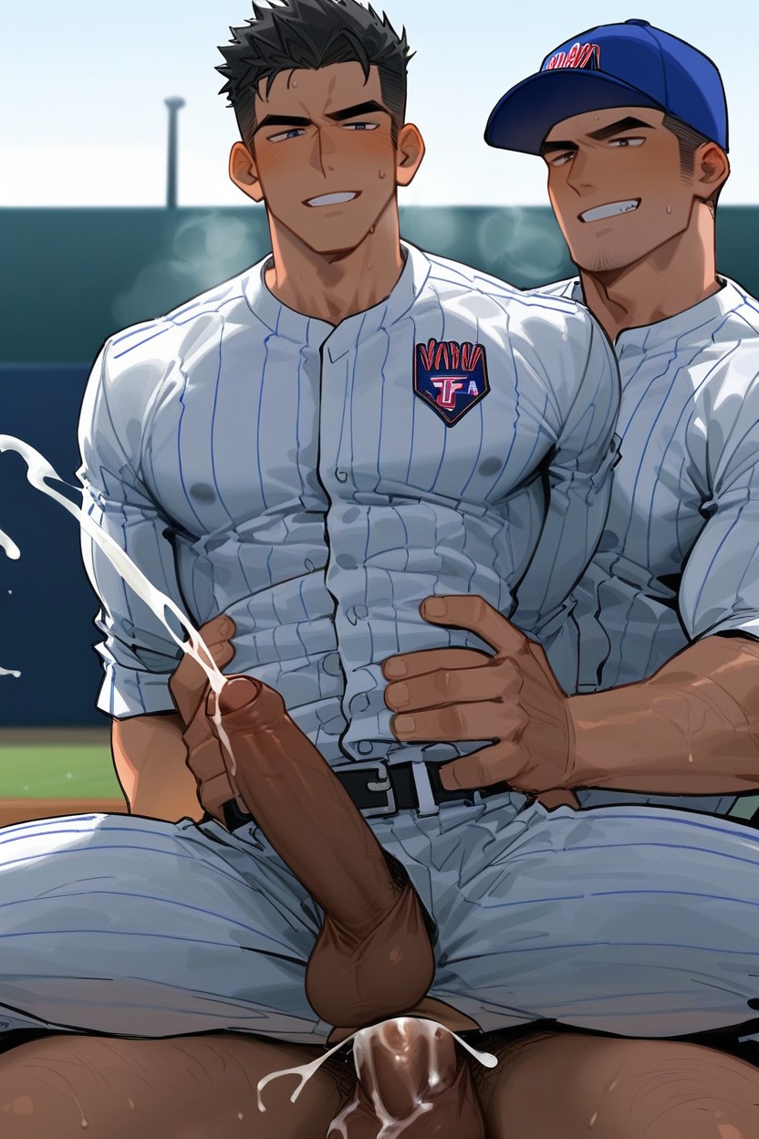 Baseball Uniform, Empty, Penetration AI Gay Porn