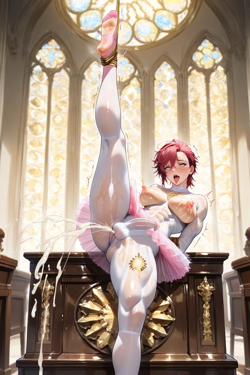 Long Legs, Oiled Skin, Laying Hentai AI Porn