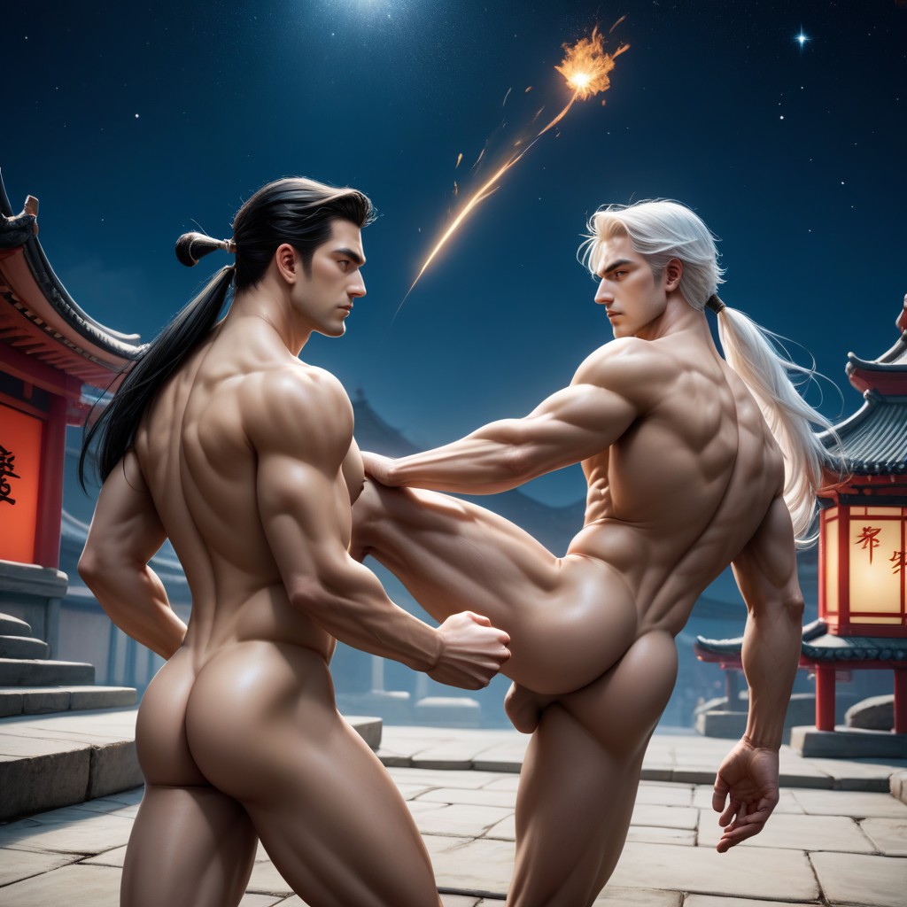 Fighting, Ass Naked, 18+ AI Gay Porn