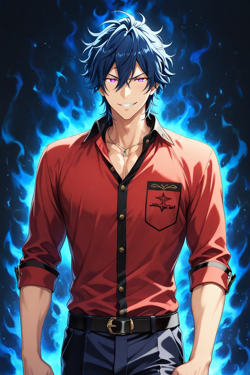 Slightly Spiky, Psychological Tension, Controlled And Reserved Aura AI Gay Porn