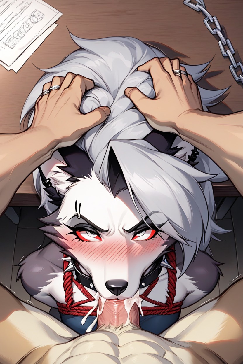 Detailed, High Detail, Embarrassed Furry AI Porn