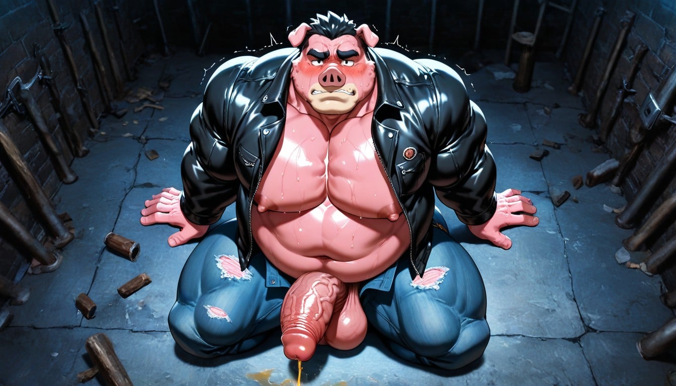 Piss, Fat, Jeans On AI Gay Porn