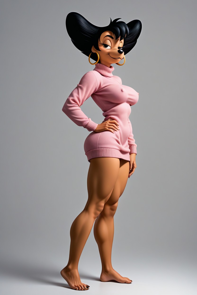 Full Body, Arched Feet, Skinny Hentai AI Porn