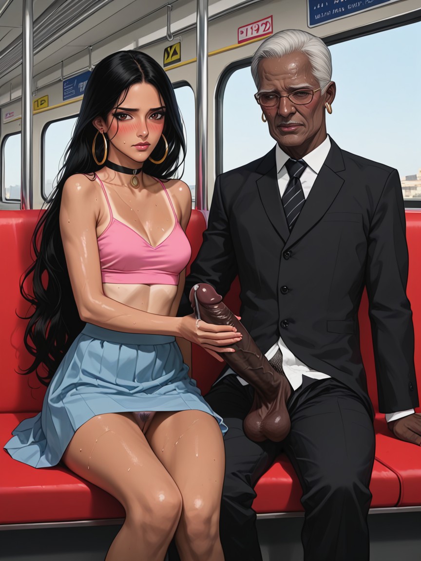 Caucasian, Interracial, Cute Hentai AI Porn