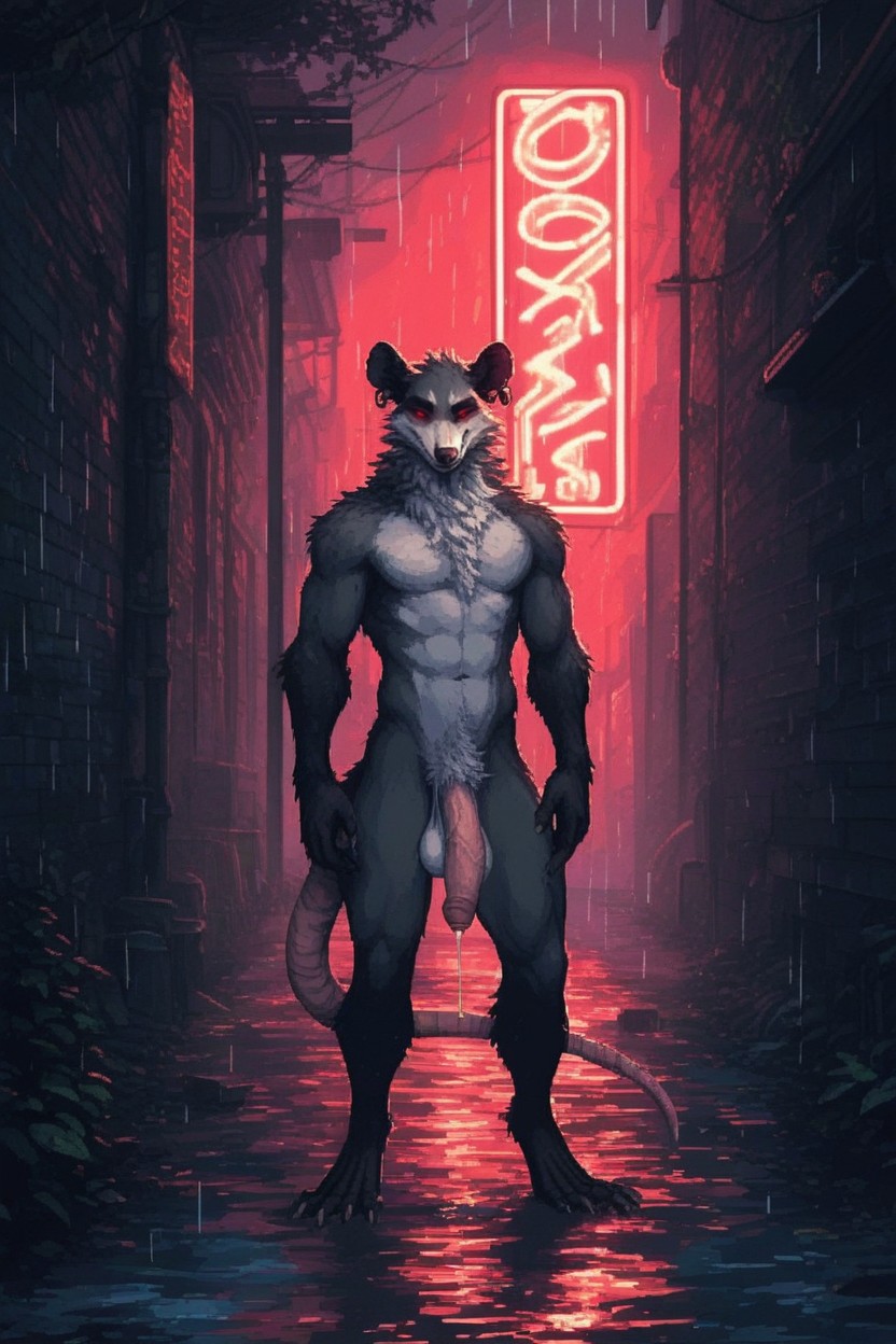 Thick Penis, Furry Balls, High Res Furry AI Porn