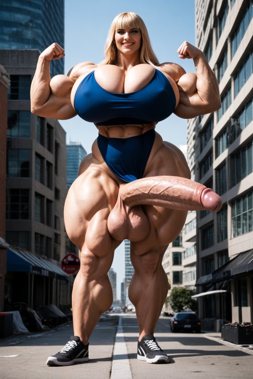 Growing Bigger, Bangs, Extremely Large Ass Shemale AI Porn