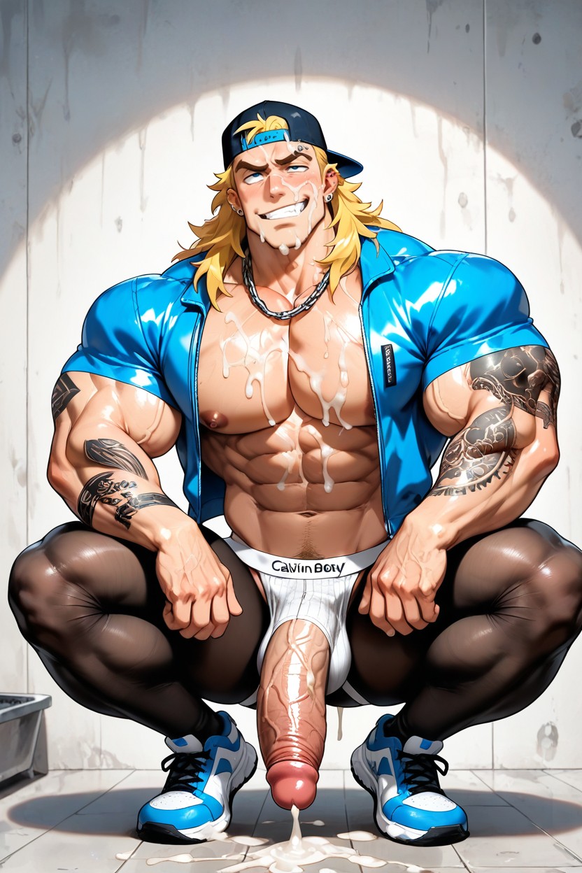 Long Hair, Fuckboy, Ear Piercings AI Gay Porn