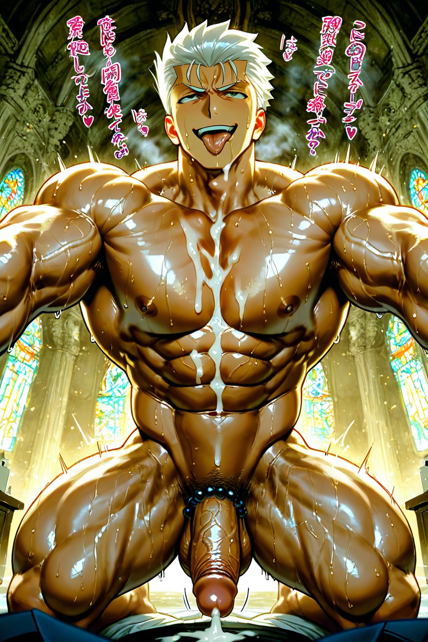 Sweating, Drool, Horny High Expression AI Gay Porn