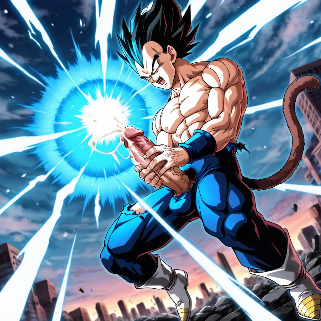 Hands On Penis, Cumshot Kamehameha, 18+ AI Gay Porn