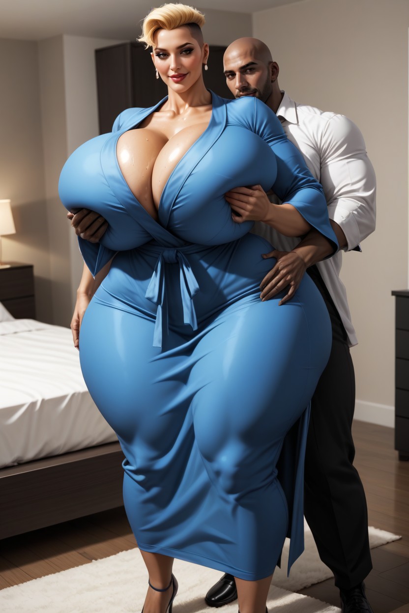 White Man, Colossal Breast, Armenian Milf Striaght Hair AI Porn