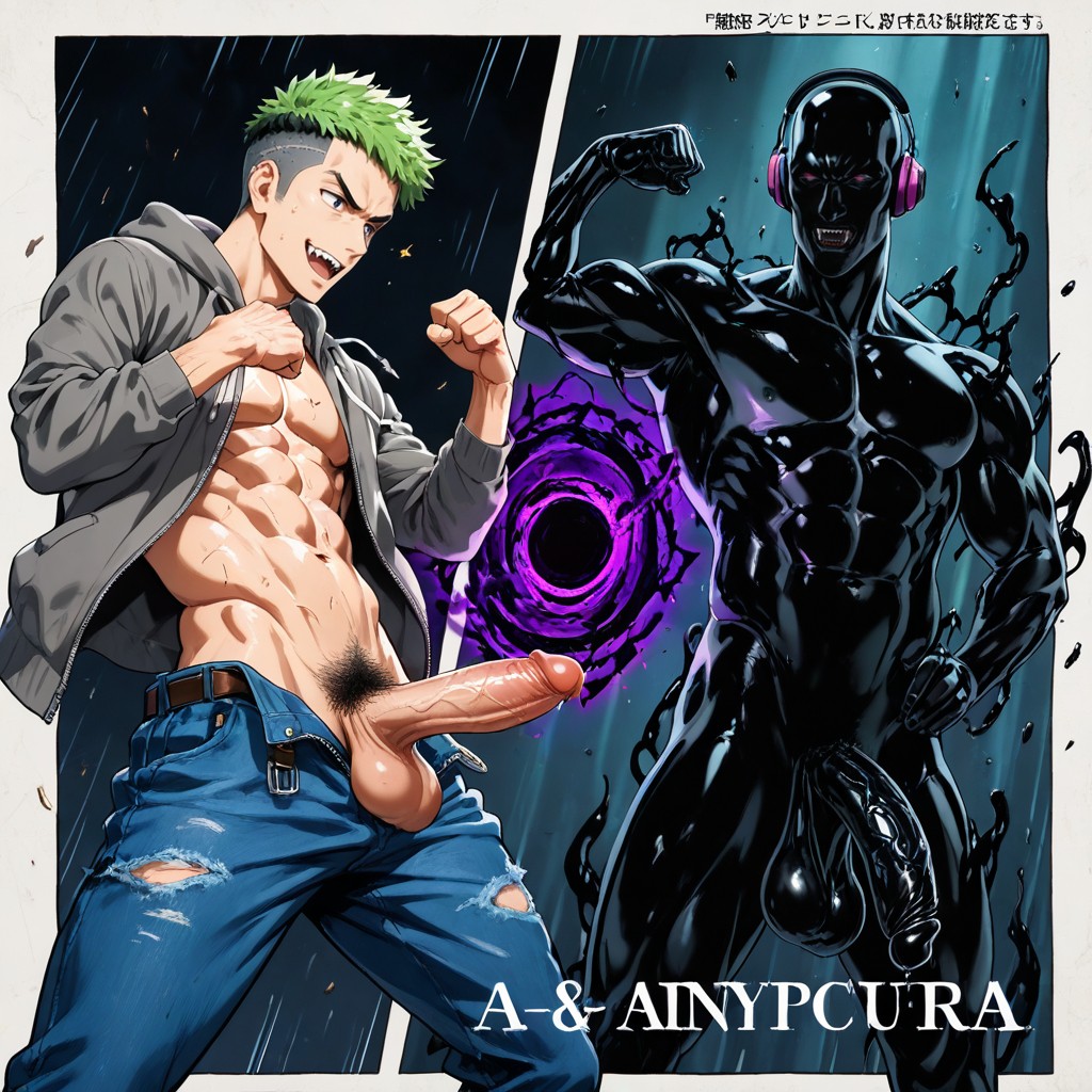 Duo, Rapping In Music Studio, Intense AI Gay Porn