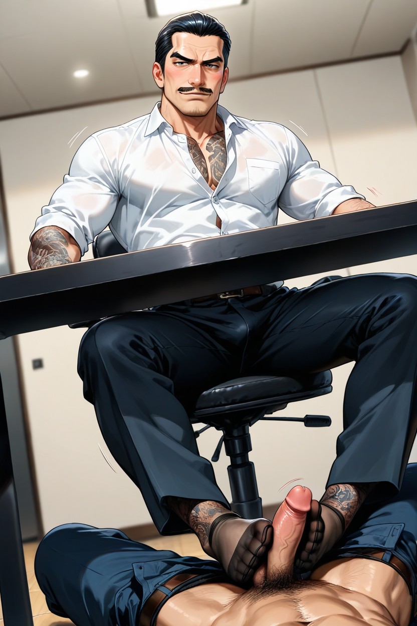 Tattoos, Skinny, 2 People AI Gay Porn