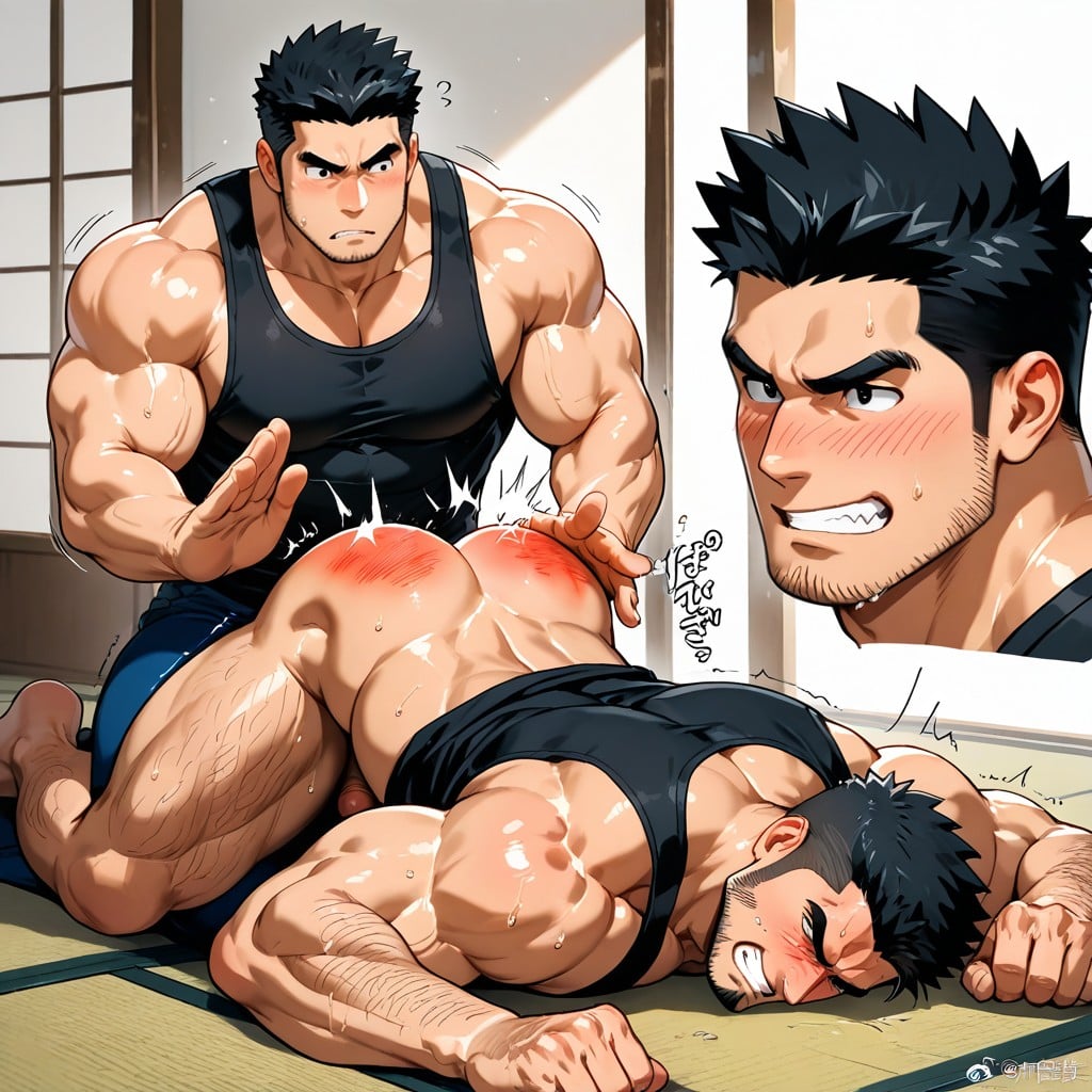 Spiked Hair, Black Eyes, Otk AI Gay Porn