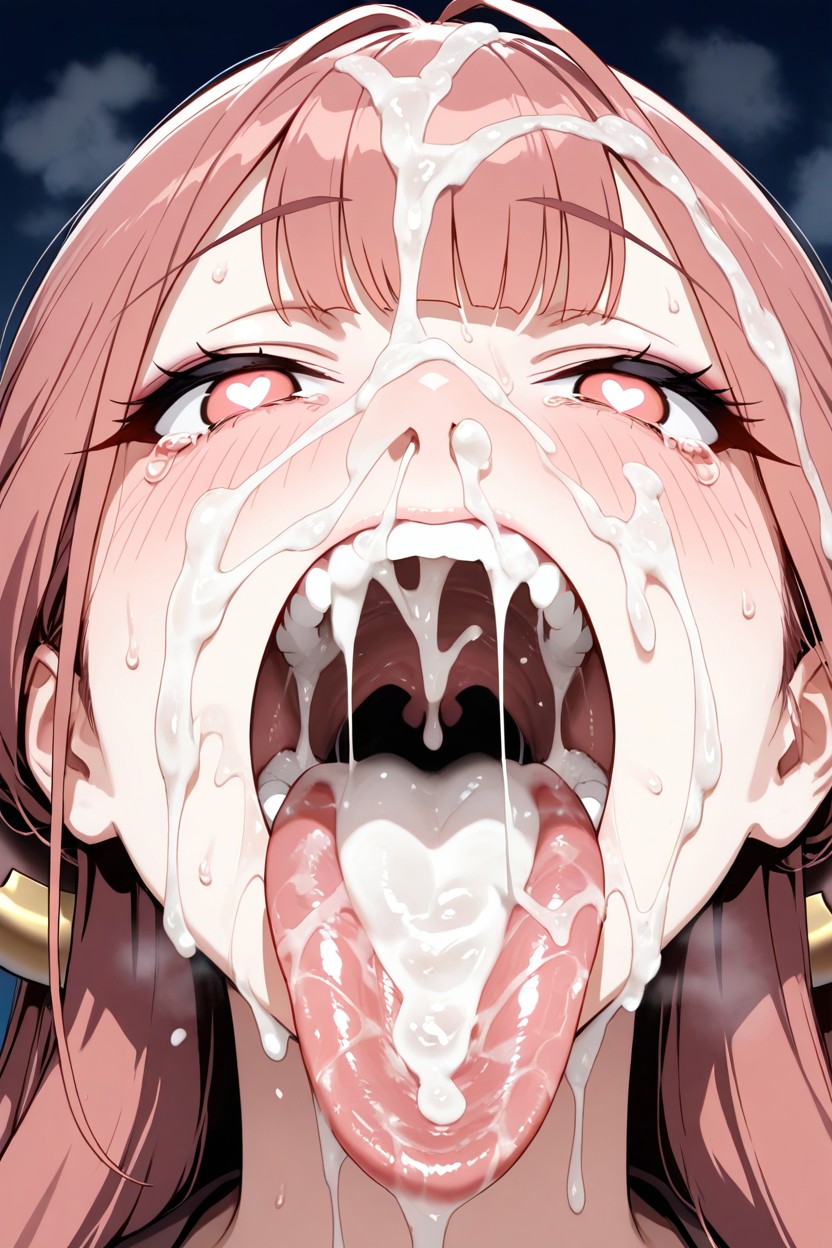 Aru From Blue Archive, Aru, Huge Tongue Hentai AI Porn