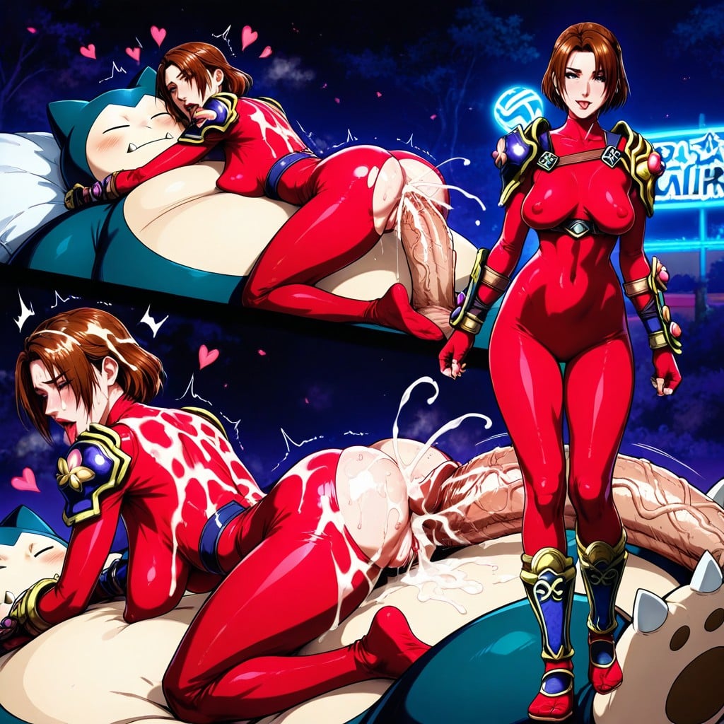 Cinematic Light, Snorlax Big Cock, Small Breasts Hentai AI Porn