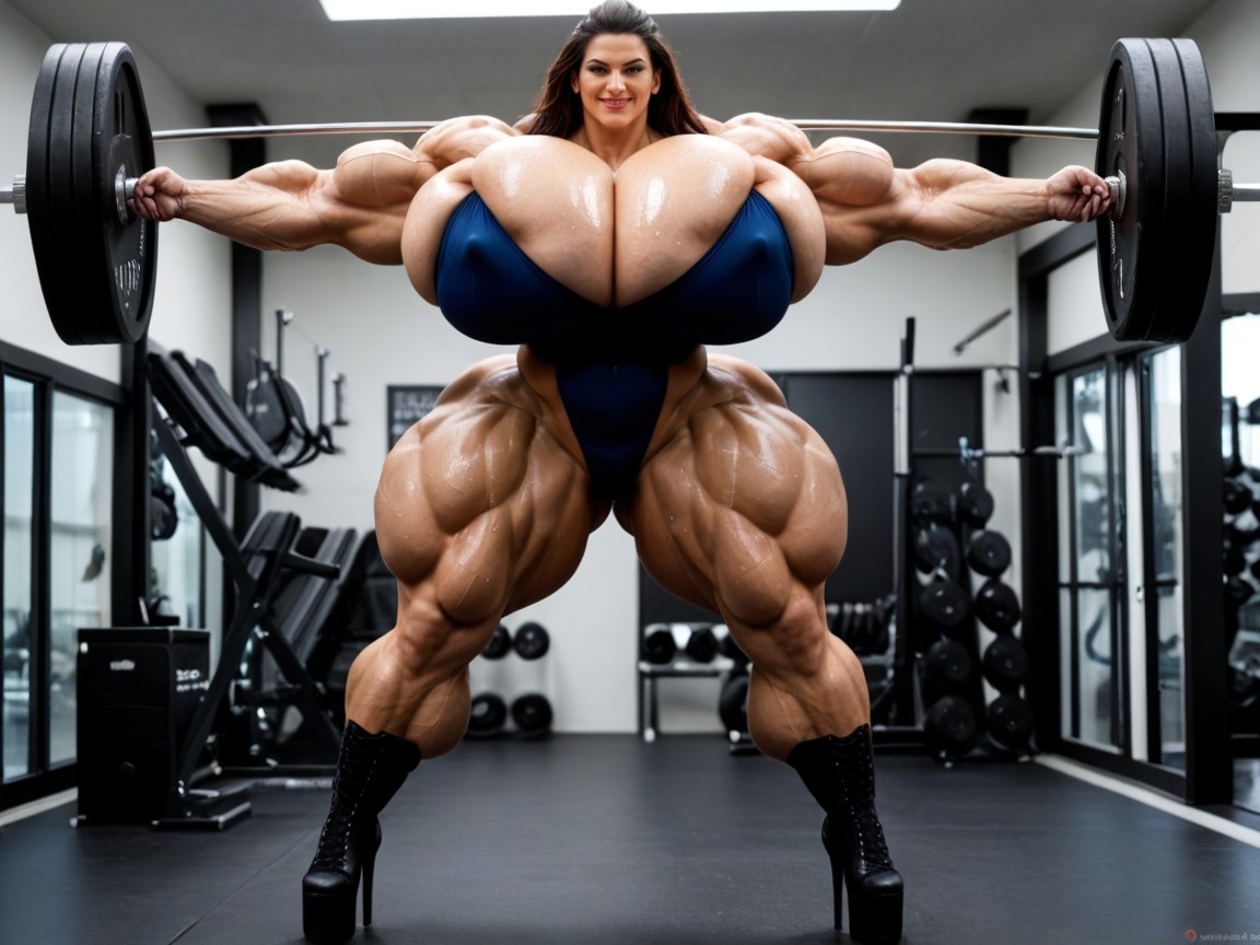 Ultra Muscular, Hyper Gigic Ass, Breast Expansion AI Porn