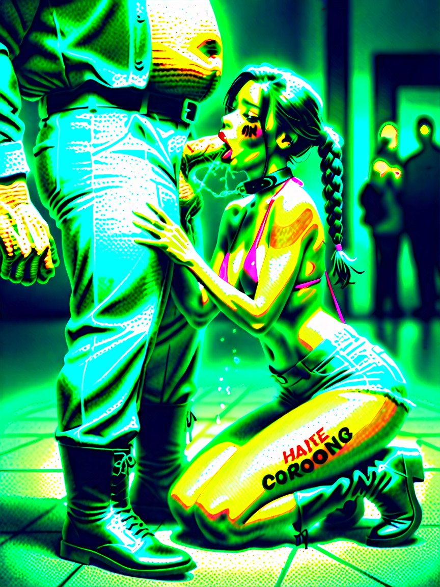 Navel Exposed, Collar (restraints), South Asian Hentai AI Porn