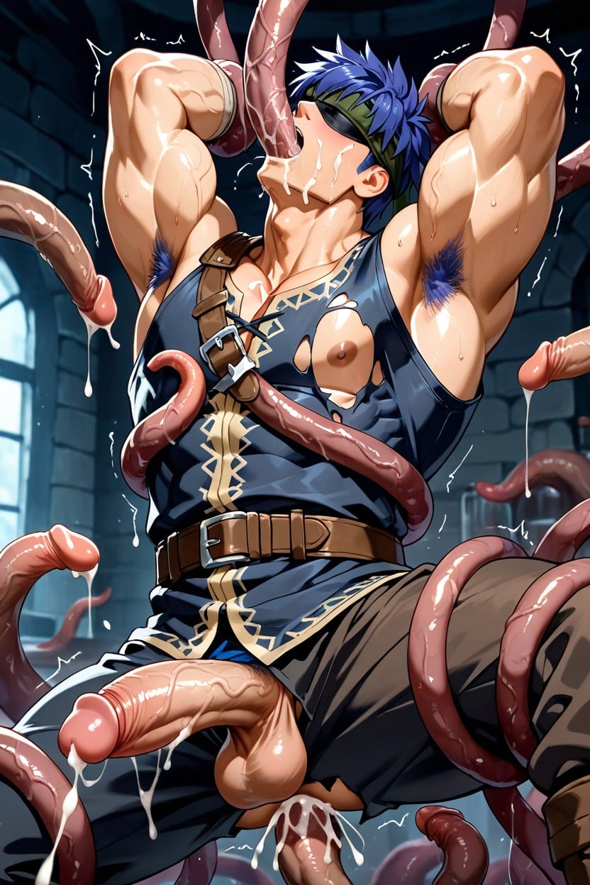 Brown Tentacles, Trembling, Hairy Armpit Porno IA Gay