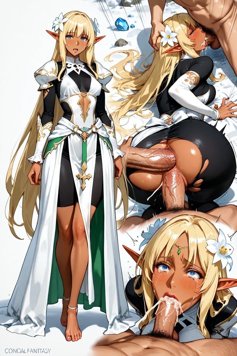 Spherical And Bouncing Breast, Thigh, Grabbed Head And Neck Hentai AI Porn