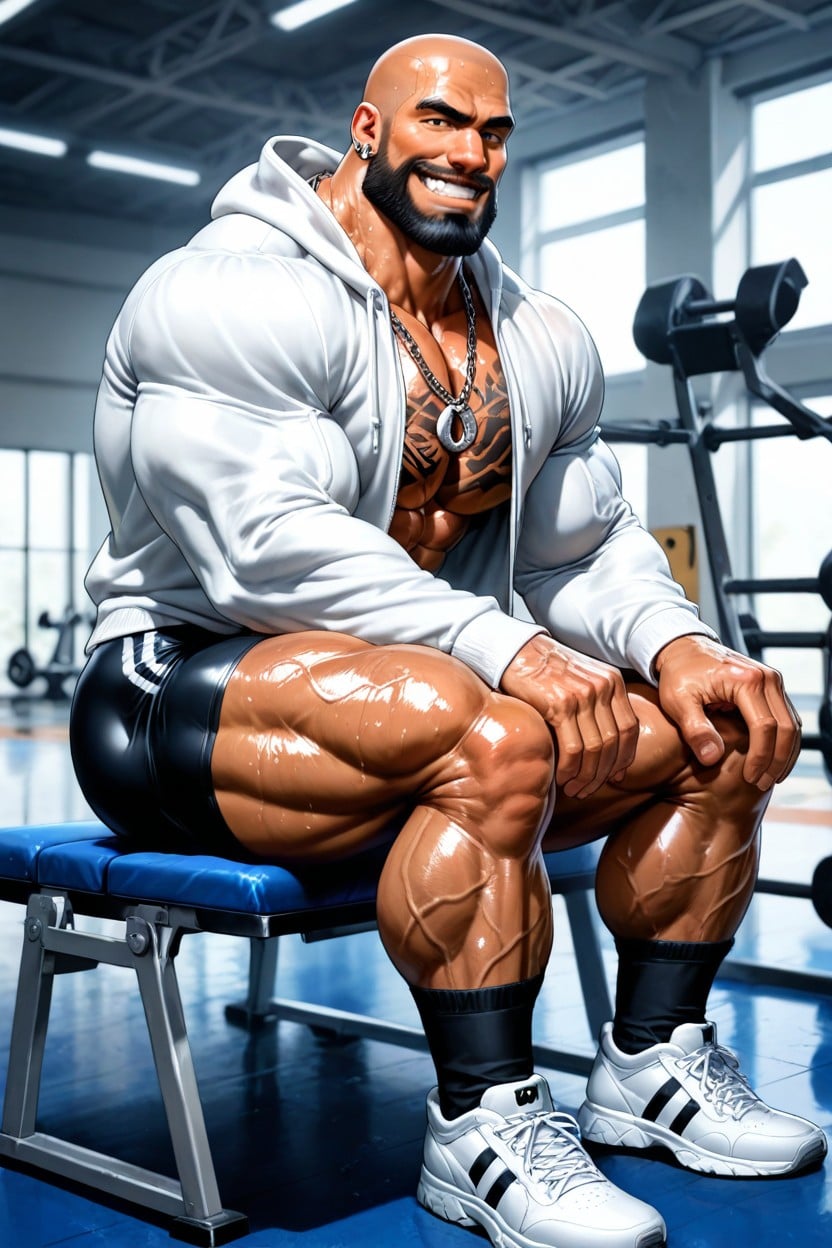 Vascular Muscles, Detailed Realistic Image, Big Necklaces Porno IA Gay