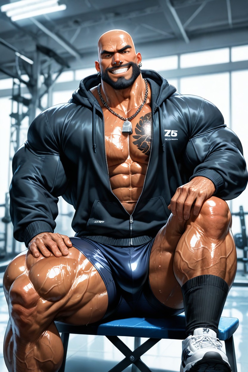Veiny Legs, Anneau Pénien, No Hair On Chest Porno IA Gay