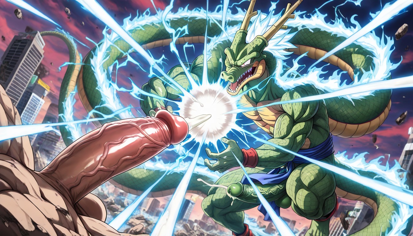 Intense Battle, View From Distance, Goku From Dragon Ball 게이 AI 포르노