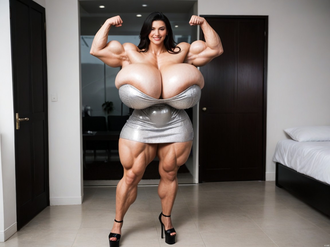 Ass Bigger Than Torso, Bedroom, Bodybuilder AI Porn